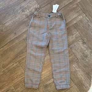 NWT Janie and Jack Plaid Kids Pants